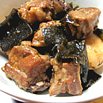 日高昆布みそ漬とスペアリブ煮込み